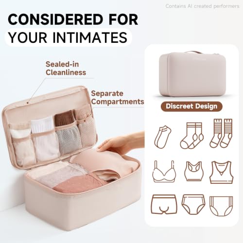 Packing Cubes for Travel (01 Cream)