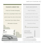 100% Egyptian Cotton Queen Size Sheets Set (Queen / 25 - Striped Silver)