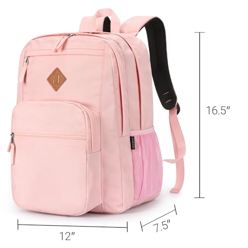 26L Backpack for College (Pink / 16.5 Inch)