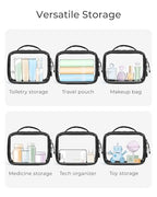 Puffy Clear Toiletry Bag (Pink)