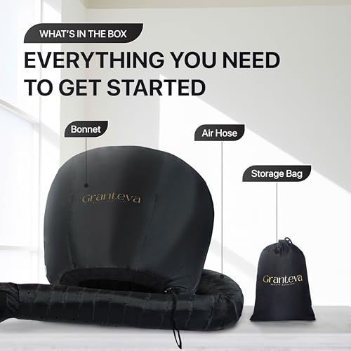 Hooded Hair Dryer Attachment w (Black)