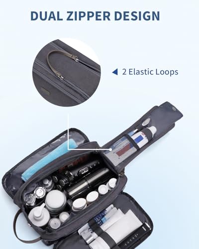 Travel Toiletry Bag for Men (L, Grey / Large)