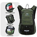15L Insulated Hydration Backpack Pack with 2L Water Bladder Lightweight Hiking Backpack Bag for Women Men Daypack for Hiking Running Festival Camping Biking