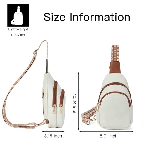 Crossbody Bags for Women Leather Sling Bag for Woman Travel Beige Brown (3-beige Brown)