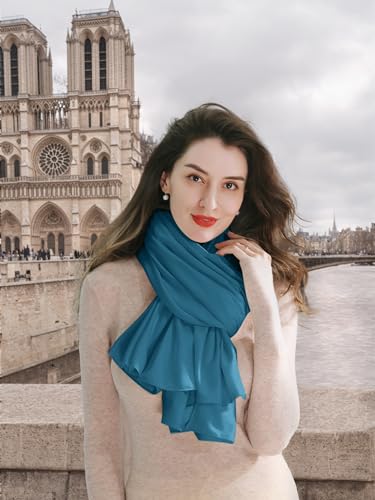 Shawl Wraps for Women (05 Classic Jersey Peacock Blue)