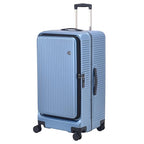 29 Inch Aluminum Frame Checked Luggage Top Opening (Dark Blue / 29 Inch)