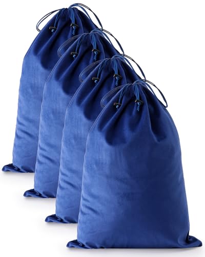 4 Pcs Shoe Bags for Travel (Palace Blue / 17.3"x12.6")