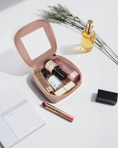 Clear Makeup Bag Small (Mini Dark Pink)