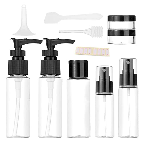 11 PCS Travel Bottles Kit (black)