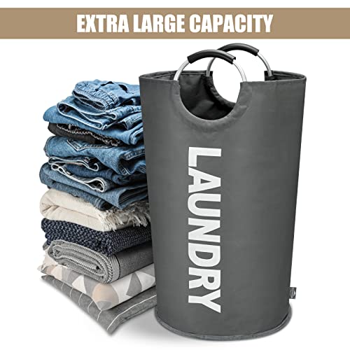90L Large Laundry Basket Bag (Dark Grey / 90L)