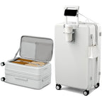 28 Inch Expandable Checked Luggage (Smoke White / 28 Inch EXT)
