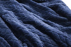 Travel Blanket & Pillow 68x42 (Navy Blue)