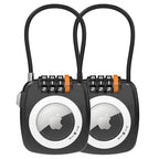 Compatible with Apple AirTag Secure Lock with Wire Cable (BLACK*2)