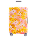 Travelkin Luggage Covers For Suitcase Tsa Approved Suitcase Cover Protector (Orange Floral / L)