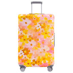 Travelkin Luggage Covers For Suitcase Tsa Approved Suitcase Cover Protector (Orange Floral / XL)