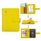 RFID Passport Holder for Travel Women (Yellow)
