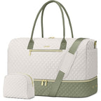 Travel Weekender Duffle Bags for Women (52-Beige Green / Large)