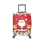 Christmas Luggage Cover Protector Fits 18‑32 Inch Rolling Suitcase (M(for 22-25 inch luggage) / Santa Reindeer)