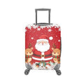 Christmas Luggage Cover Protector Fits 18‑32 Inch Rolling Suitcase (S(for 18-21 inch luggage) / Santa Reindeer)
