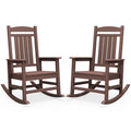 Outdoor Rocking Chair Set of 2 (Coffee / 2 Packs)