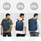 Travel Backpack Airline Approved Under Seat Personal Item Bag (Navy / Small)