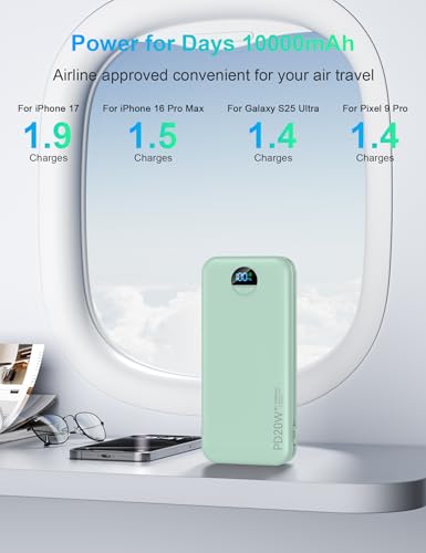 Portable Charger Power Bank 10000mAh PD20W w