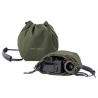 OneGo Drawstring Small Camera Bag Soft Cute Camera Pouch Handbag (Forest)