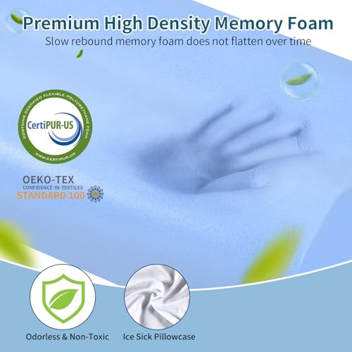 Cervical Neck Pillow for Pain Relief (Light Grey)