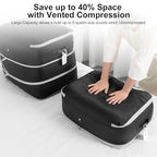 Comforter Storage Bag (Black / 4 Pack - 3-Layer)