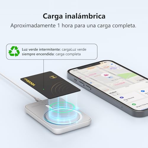 Apple MFi Certified] VOCOlinc Air Card Tag Rechargeable Wallet Tracker 1.6mm 2 Pack