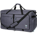 Travel Duffle Bag for Women & Men. Extra Large Foldable Duffel Bags (140L / SnowBlack)