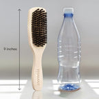 Slick Back Hair Brush Boar Bristles (Beechwood)