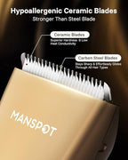Manscape Groin & Body Hair Trimmer for Men (Gold)