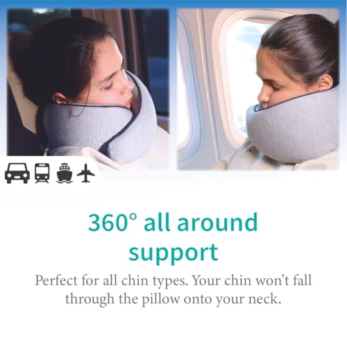 Memory Foam Travel Pillow (Charcoal / Standard)