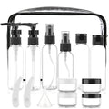 Travel Bottles for Toiletries 15 Pack 2oz TSA Approved Bottles (H-Black-15pcs)