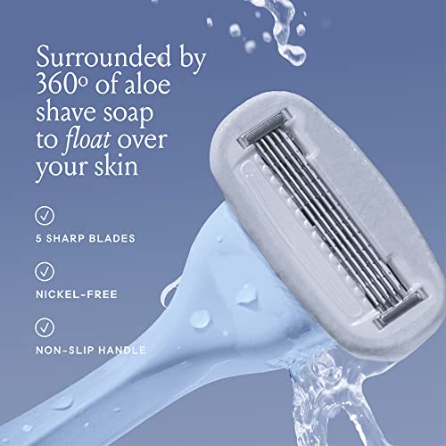 Razors for Women (Cool Blue / 1 Count (Pack of 1))