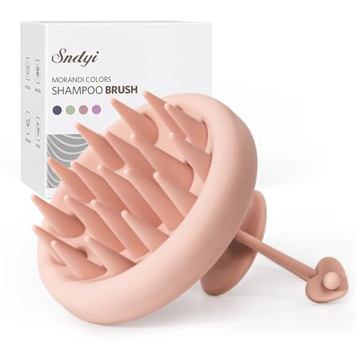 Silicone Scalp Massager Shampoo Brush (Pink)