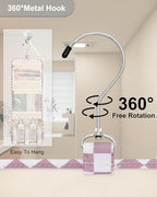 Hanging Toiletry Bag (02 Checkboard Purple / Small)