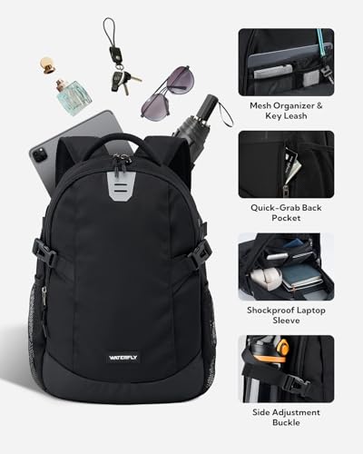 Small Casual Travel Backpack (Black)