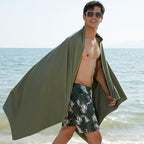 Microfiber Towel Quick Dry Camping & Travel & Gym Towel. Compact (Army Green / 72.00" x 40.00")