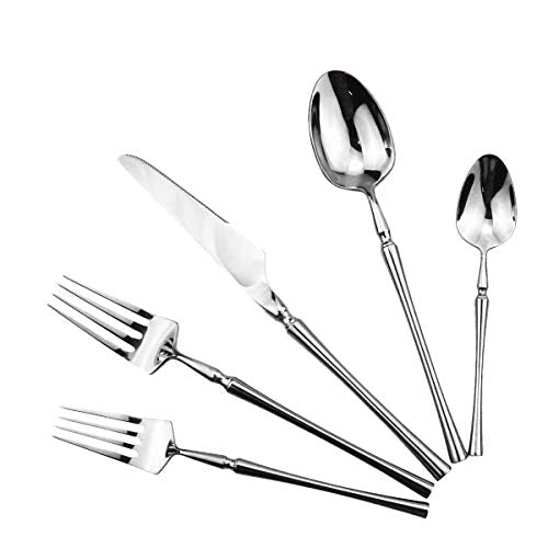 Silver Silverware Set (Service for 1 / Silver)