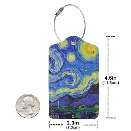 Vincent Van Gogh Starry Sky Night Luggage Cover Washable Suitcase Protector (Large / Gogh Starry Sky Night)