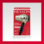 1875W Compact Folding Handle Hair Dryer (Gold/Black / 1 Count (Pack of 1))