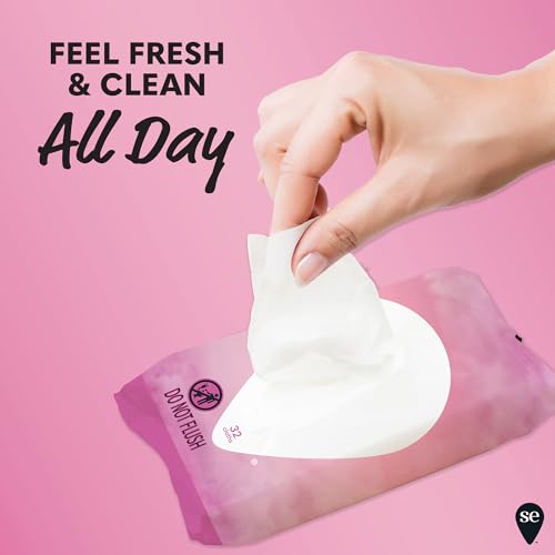Gentle Feminine Wipes (32 Count (Pack of 4))