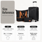 Luggage Sets 3 Piece (Black / 3 Piece Sets (21/Db/Tb))