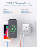 2 Pack US to UK Ireland Travel Plug Adapter