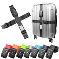 Anti Theft Suitcase Belt with TSA Lock (Cross Black-New)
