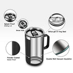 20 oz Insulated Coffee Mug (A1.Black / 20 ounces (1 pack))