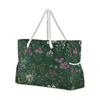Large Beach Bags Totes Canvas Tote Shoulder Bag Soft Wave Water Resistant Bags for Gym Travel Daily Ocean (Colorful Flowers)