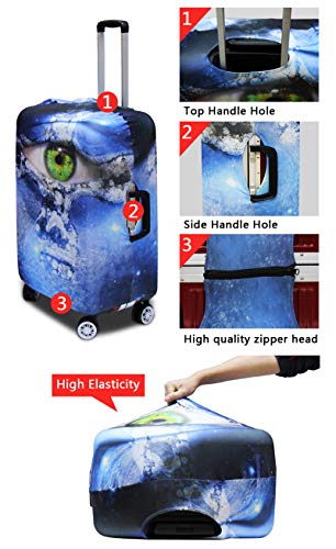 Sunflower Luggage Cover for 18 (S(for 18-21 inch luggage) / Colorful Flower)
